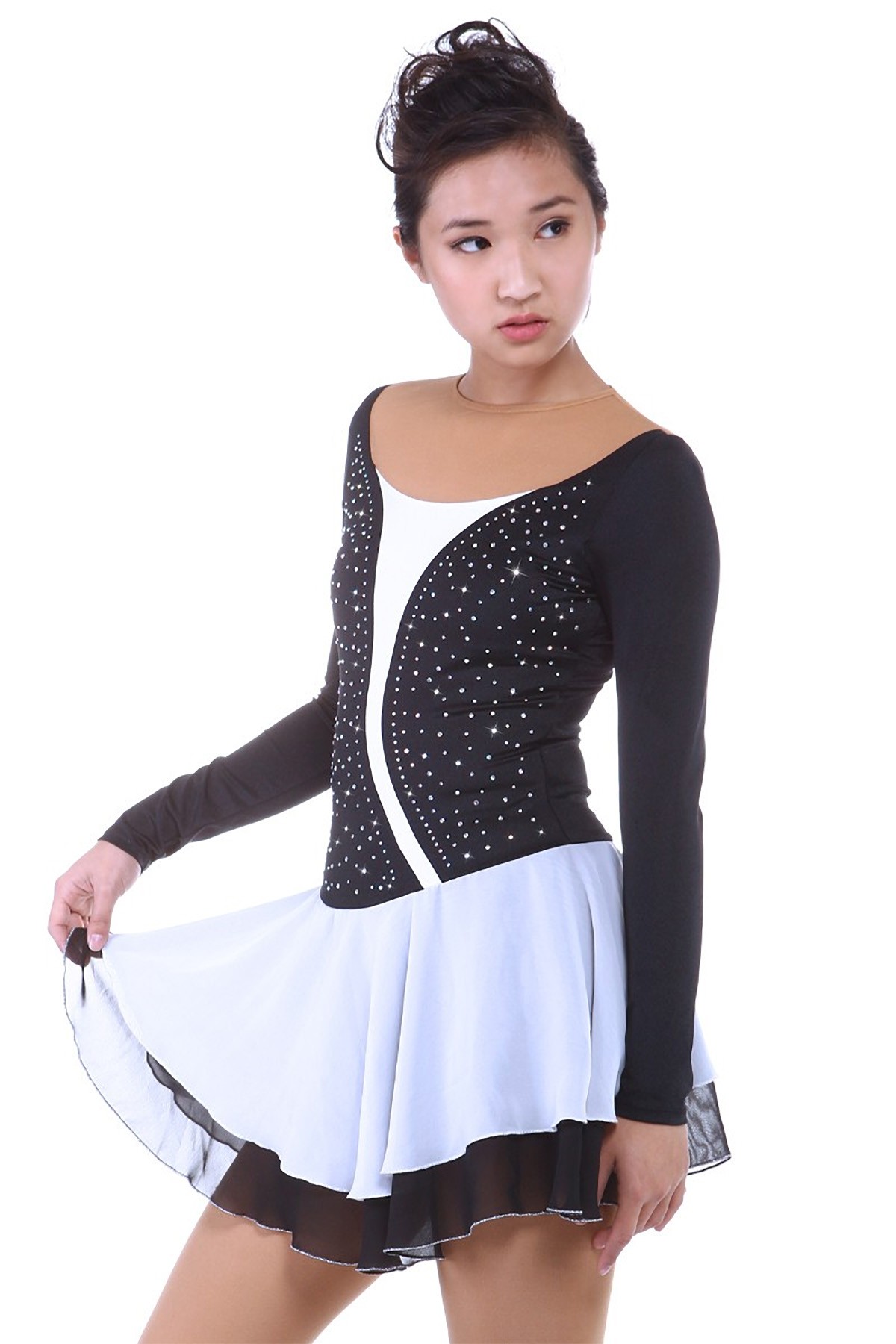 Trendy Pro Carol Figure Skating Dress - Black
