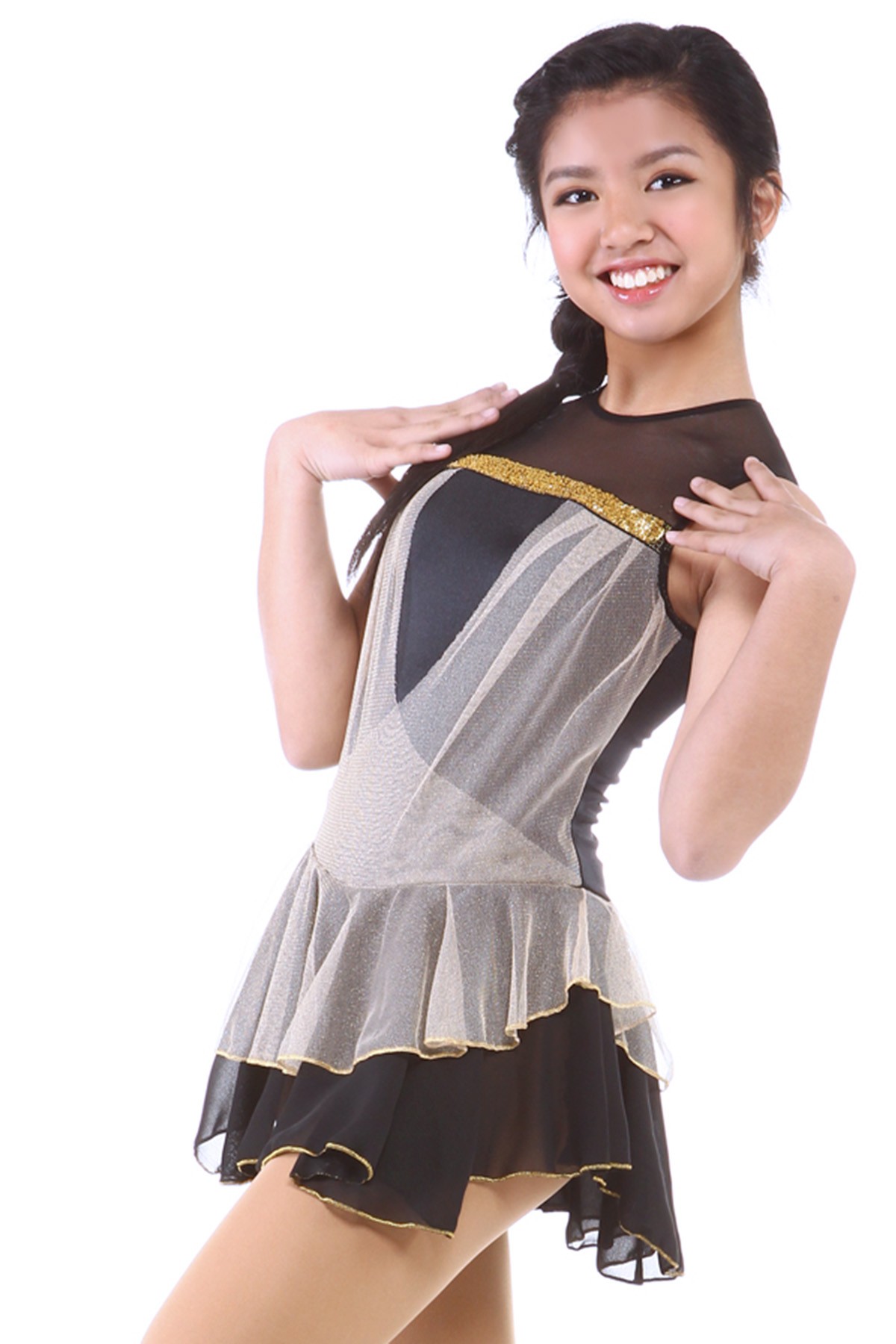 Trendy Pro Paola Figure Skating Dress - Black