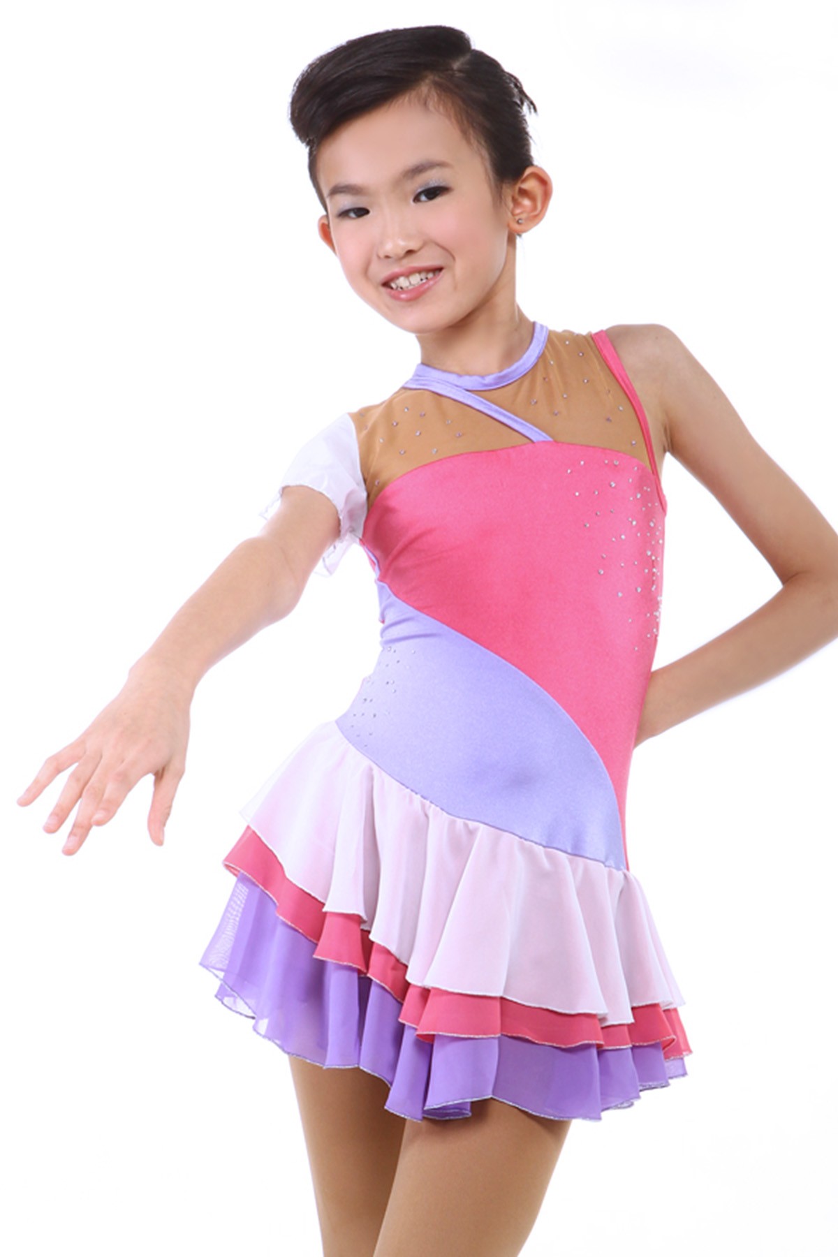 Classic Hadlee Figure Skating Dress - Pink