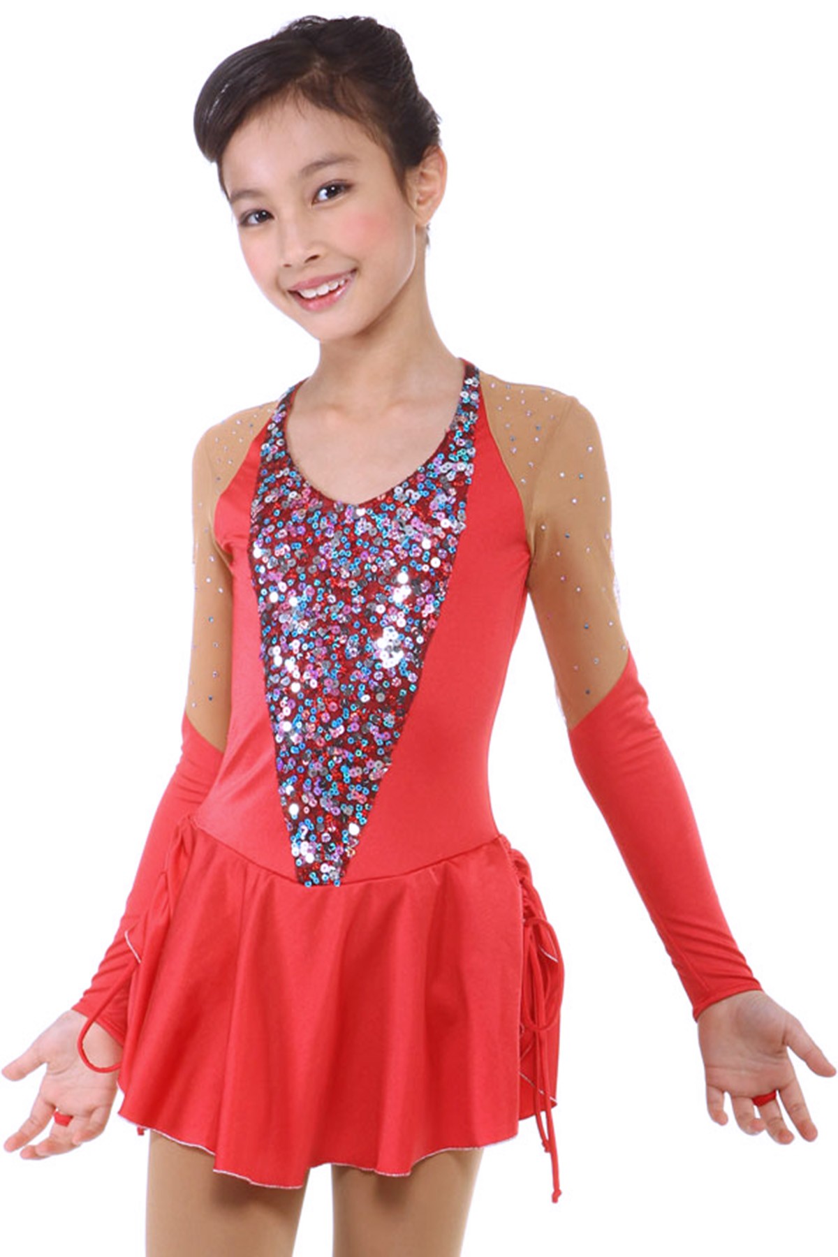 Trendy Pro Julieta Figure Skating Dress - Red